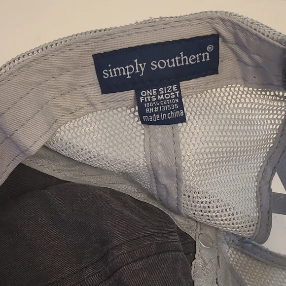 Simply Southern Gray and Gold Mama Hat - Picture 3 of 10